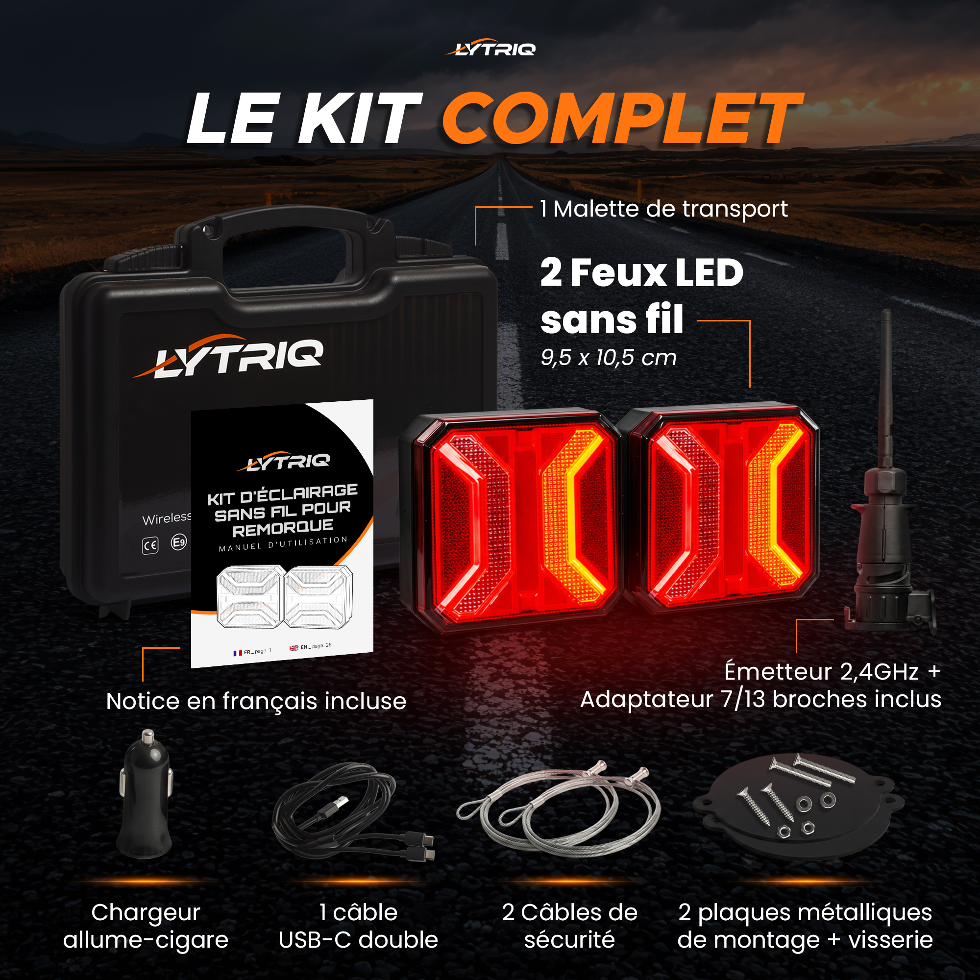 Kit LYTRIQ complet dans sa malette de transport